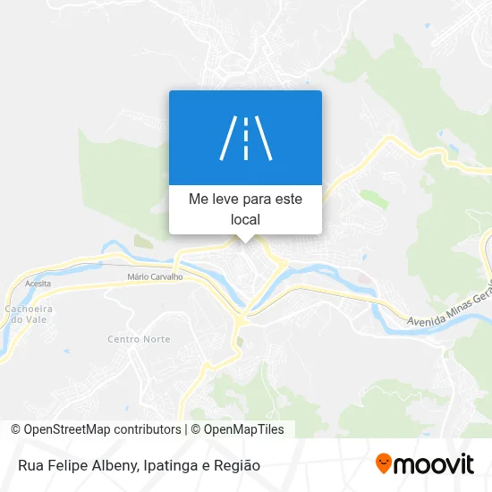 Rua Felipe Albeny mapa
