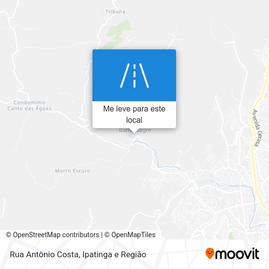 Rua Antônio Costa mapa