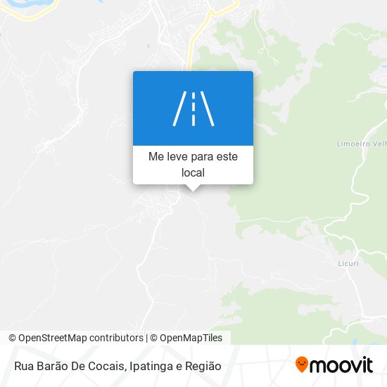 Rua Barão De Cocais mapa