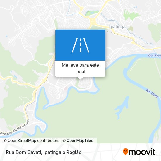 Rua Dom Cavati mapa