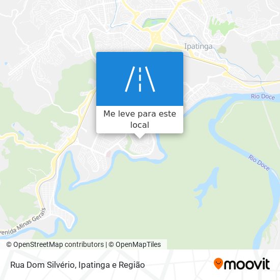 Rua Dom Silvério mapa