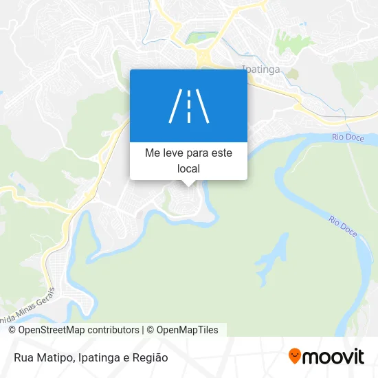 Rua Matipo mapa