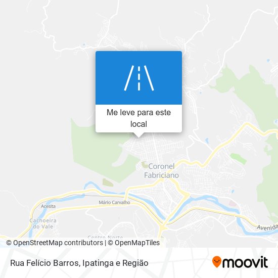 Rua Felício Barros mapa