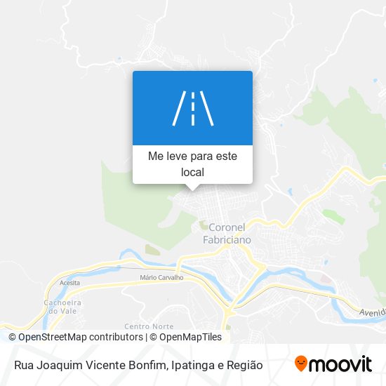 Rua Joaquim Vicente Bonfim mapa