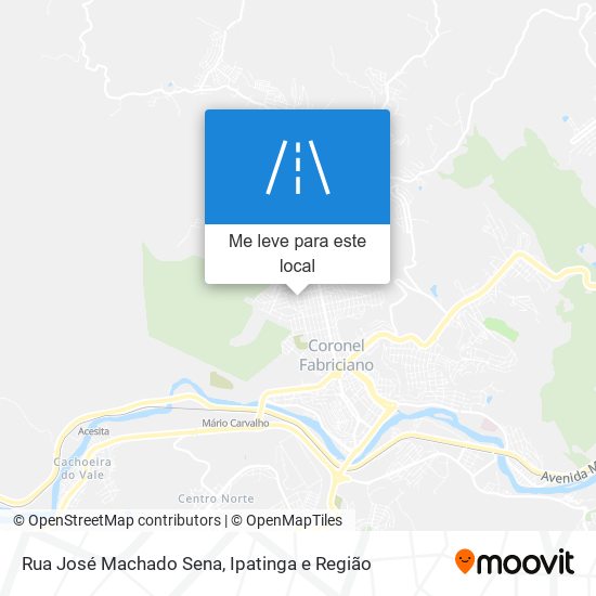 Rua José Machado Sena mapa