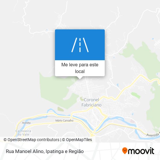 Rua Manoel Alino mapa