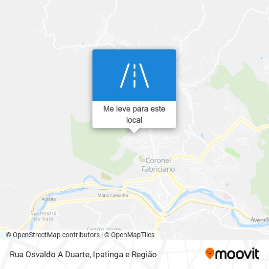 Rua Osvaldo A Duarte mapa