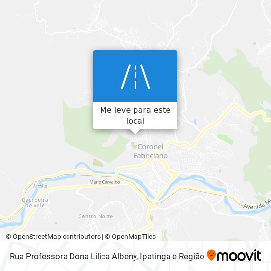 Rua Professora Dona Lilica Albeny mapa
