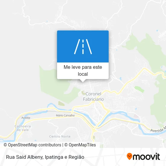 Rua Said Albeny mapa