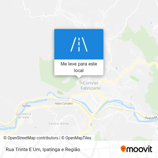 Rua Trinta E Um mapa