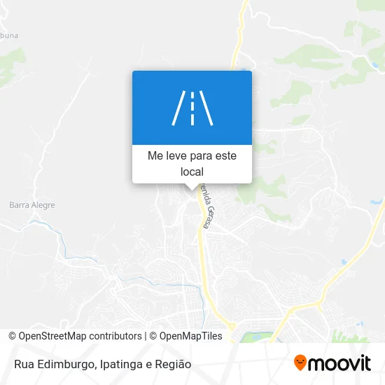 Rua Edimburgo mapa