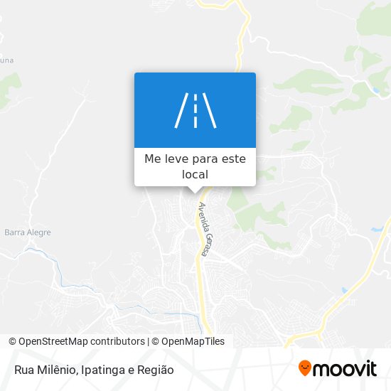 Rua Milênio mapa