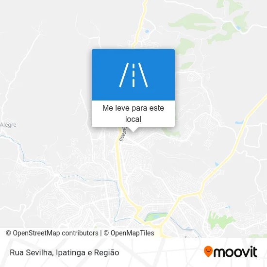 Rua Sevilha mapa