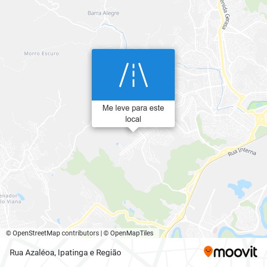 Rua Azaléoa mapa