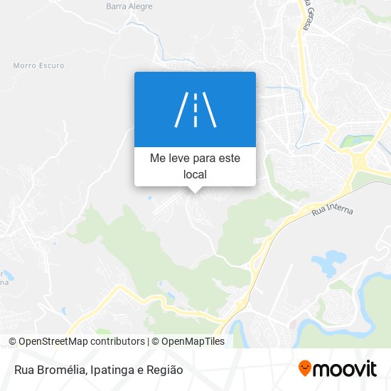 Rua Bromélia mapa