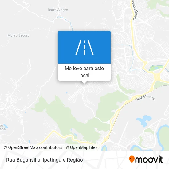 Rua Buganvilia mapa