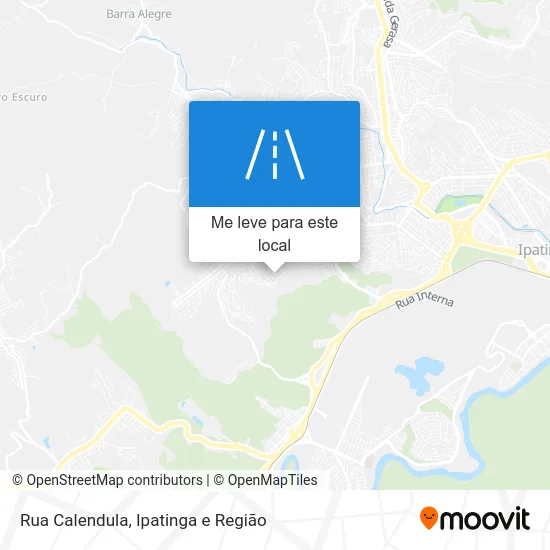 Rua Calendula mapa