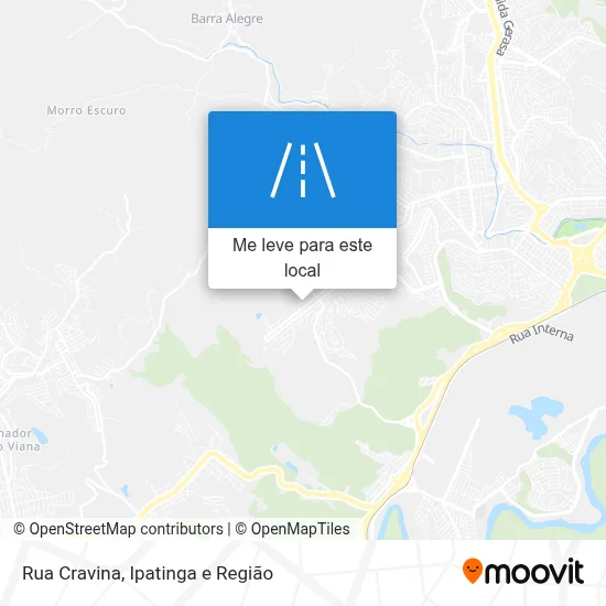 Rua Cravina mapa