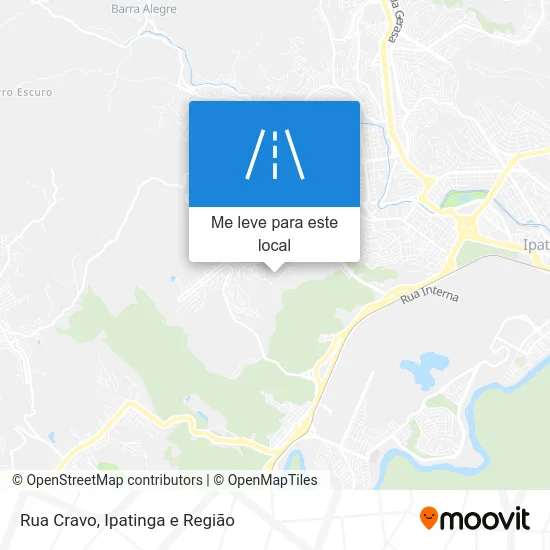 Rua Cravo mapa