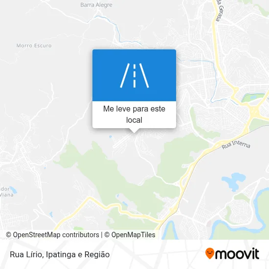 Rua Lírio mapa