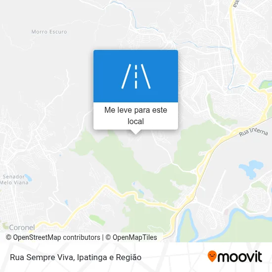 Rua Sempre Viva mapa