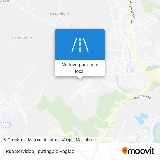 Rua Servidão mapa