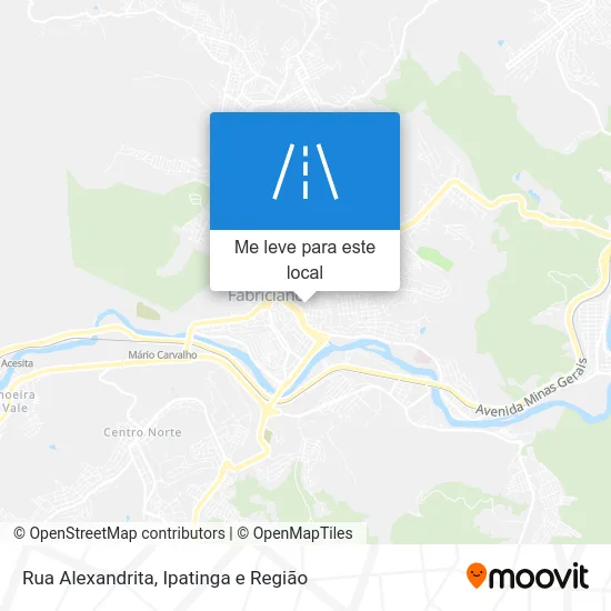 Rua Alexandrita mapa