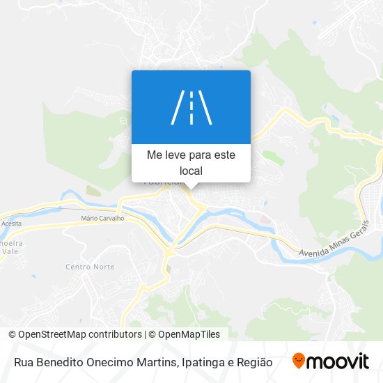 Rua Benedito Onecimo Martins mapa