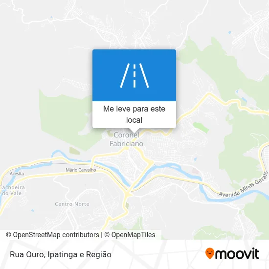 Rua Ouro mapa
