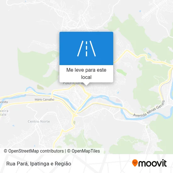 Rua Pará mapa