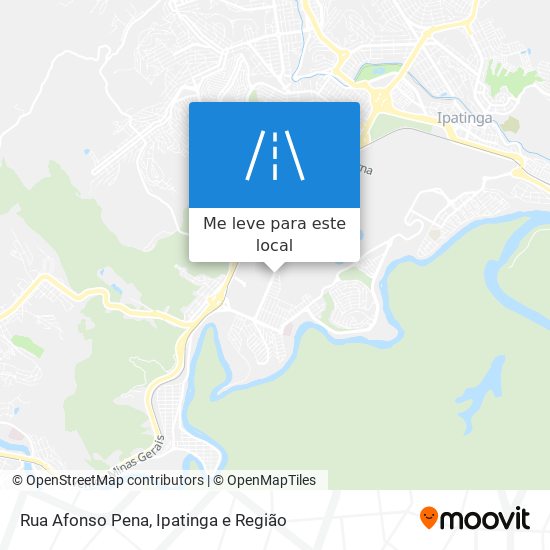 Rua Afonso Pena mapa