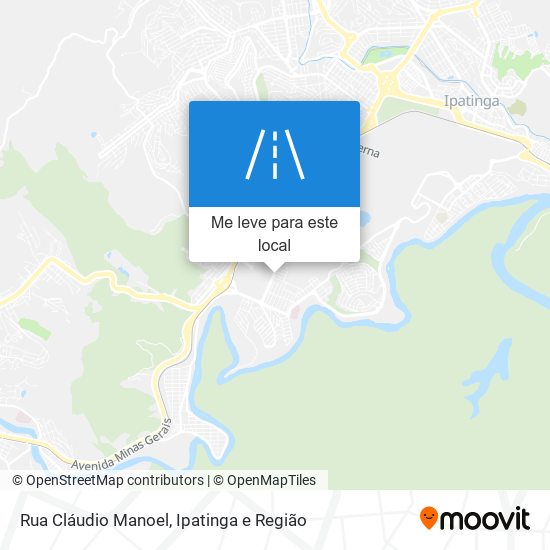 Rua Cláudio Manoel mapa