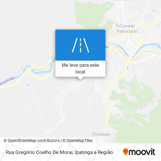 Rua Gregório Coelho De Morai mapa