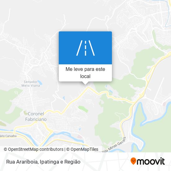 Rua Arariboia mapa