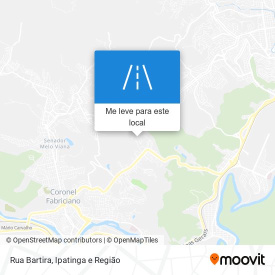 Rua Bartira mapa