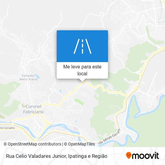 Rua Celio Valadares Junior mapa