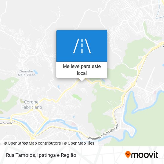 Rua Tamoios mapa