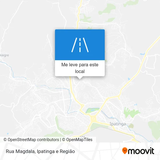 Rua Magdala mapa