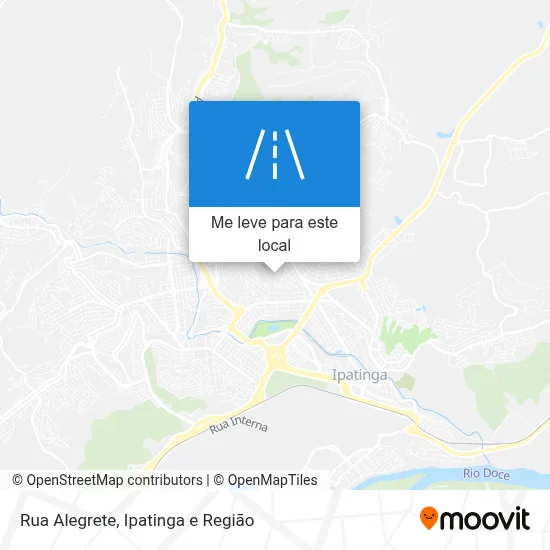Rua Alegrete mapa
