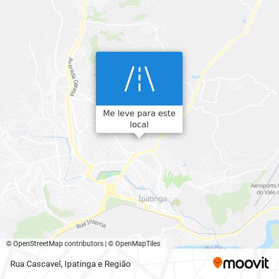 Rua Cascavel mapa