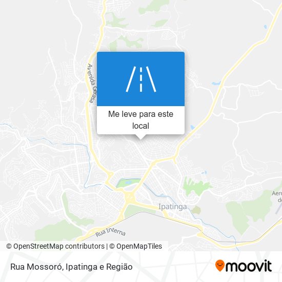 Rua Mossoró mapa