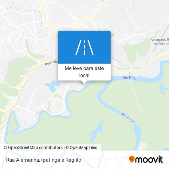 Rua Alemanha mapa