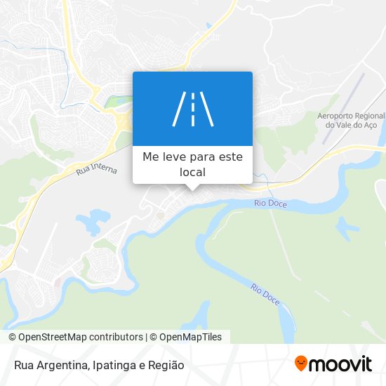 Rua Argentina mapa