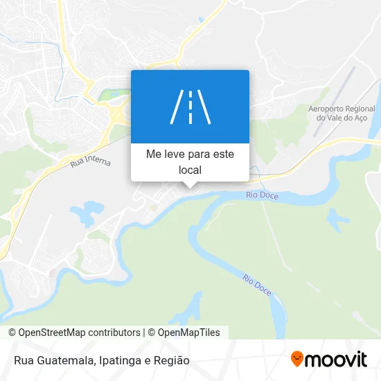 Rua Guatemala mapa