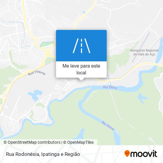 Rua Rodonésia mapa