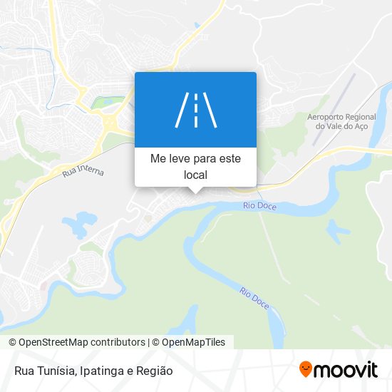 Rua Tunísia mapa