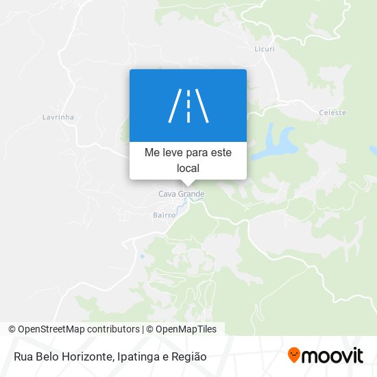 Rua Belo Horizonte mapa