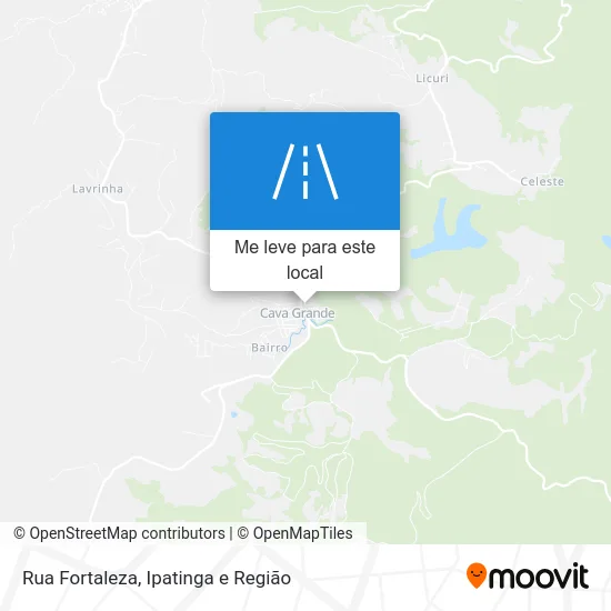 Rua Fortaleza mapa