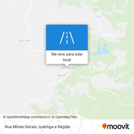 Rua Minas Gerais mapa