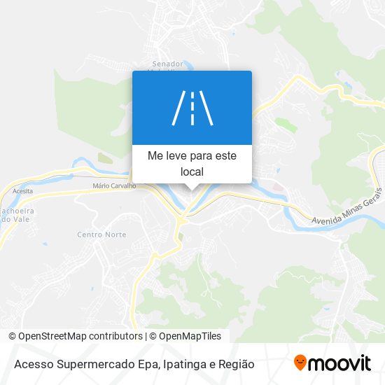 Acesso Supermercado Epa mapa